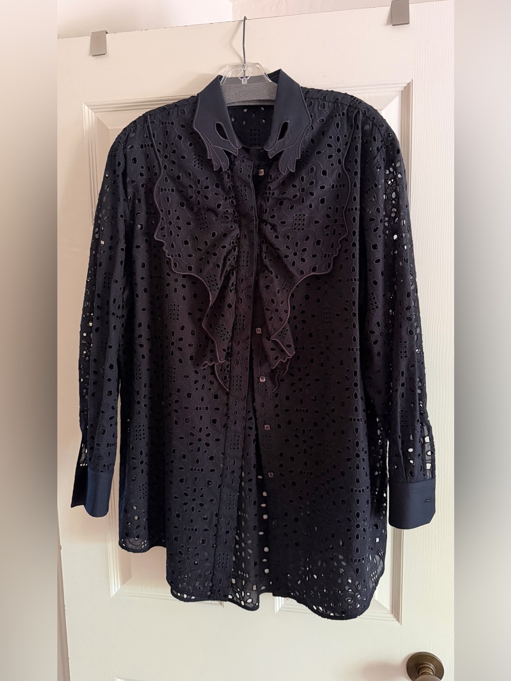 Vivetta Black Eyelet Blouse